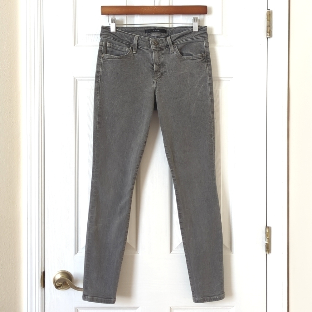 Joe's Jeans Classic Mid Rise Ankle Cropped Skinny Jeans Gray 26